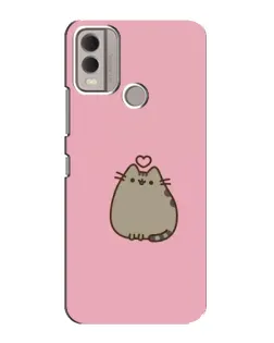Чохол для Nokia C22 з картинкою «Pusheen серце»