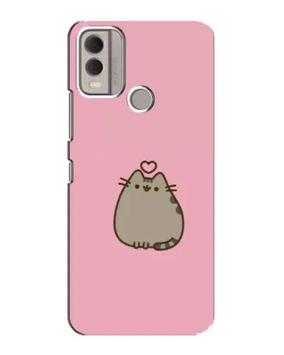 Чохол для Nokia C22 з картинкою «Pusheen серце»