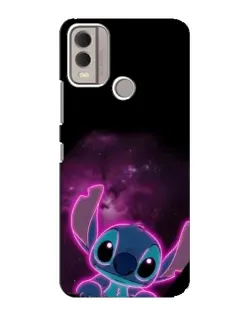 Чехол для Nokia C22 с картинкой «Неоновый Stitch»