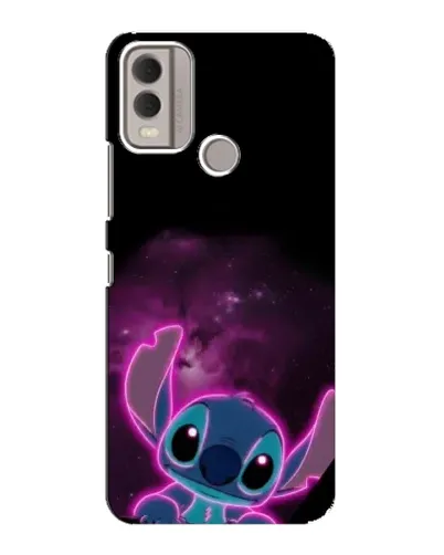 Чехол для Nokia C22 с картинкой «Неоновый Stitch»