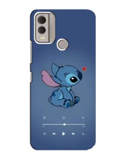 Чехол для Nokia C22 с картинкой «Музыкальный Stitch»