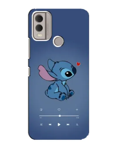 Чехол для Nokia C22 с картинкой «Музыкальный Stitch»