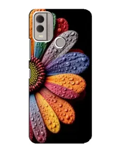 Чохол для Nokia C22 з картинкою «Райдужна квітка»