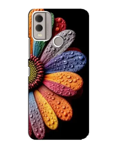 Чохол для Nokia C22 з картинкою «Райдужна квітка»
