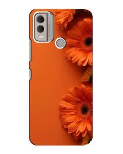 Чохол для Nokia C22 з картинкою «Помаранчеві гербери»