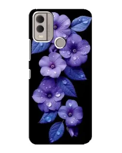 Чохол для Nokia C22 з картинкою «Фіолетові квіти з росою» Чохол для Nokia C22 з картинкою «Фіолетові квіти з росою»