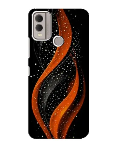 Чехол для Nokia C22 с картинкой «Огненная звездная волна»