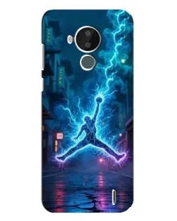 Чохол для Nokia C30 з картинкою «Jordan Gold Jumpman»