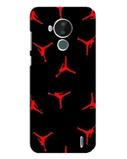 Чохол для Nokia C30 з картинкою «Jordan Red Pattern»