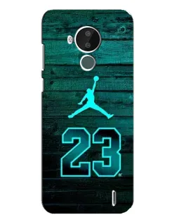 Чохол для Nokia C30 з картинкою «Jordan Cyan 23»