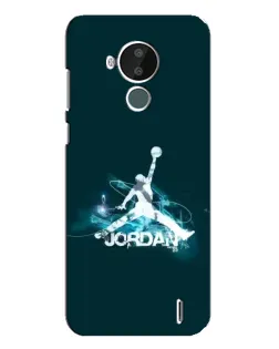 Чохол для Nokia C30 з картинкою «Jordan Blue Fire»