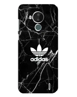 Чохол для Nokia C30 з картинкою «Білий мармур Adidas»