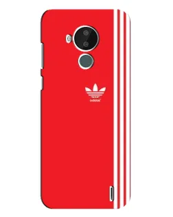 Чохол для Nokia C30 з картинкою «Червоний мінімалізм Adidas»