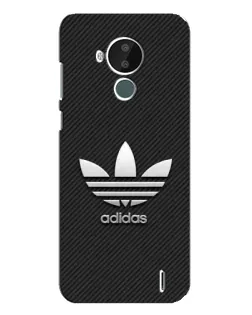 Чохол для Nokia C30 з картинкою «Adidas Карбонова текстура»