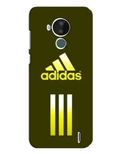 Чохол для Nokia C30 з картинкою «Оливковий градієнт Adidas»