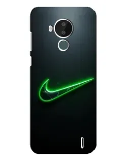 Чохол для Nokia C30 з картинкою «Неоновий контур Nike» Чохол для Nokia C30 з картинкою «Неоновий контур Nike»