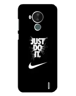 Чехол для Nokia C30 с картинкой «Текстовый принт Nike»