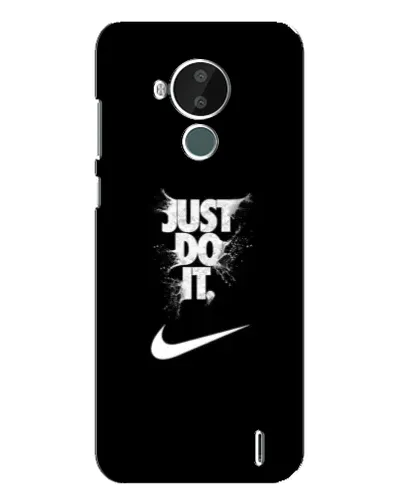 Чехол для Nokia C30 с картинкой «Текстовый принт Nike»