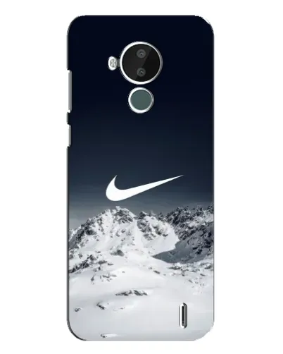 Чехол для Nokia C30 с картинкой «Nike — зимние горы»
