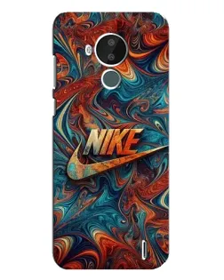 Чехол для Nokia C30 с картинкой «Nike в абстракции»