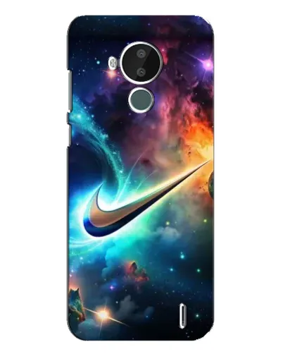 Чехол для Nokia C30 с картинкой «Космический Nike Swoosh»