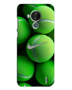 Чехол для Nokia C30 с картинкой «Теннисные мячи Найк»