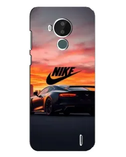 Чехол для Nokia C30 с картинкой «Nike и суперкар»