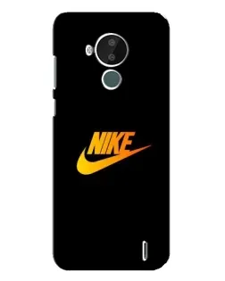 Чехол для Nokia C30 с картинкой «Золотой логотип Nike»