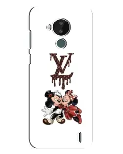 Чохол для Nokia C30 з картинкою «LV та Міккі Маус»