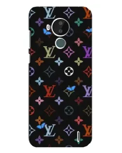 Чохол для Nokia C30 з картинкою «Кольорова монограма LV»