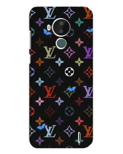 Чохол для Nokia C30 з картинкою «Кольорова монограма LV»