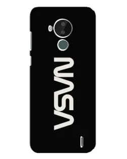 Чохол для Nokia C30 з картинкою «NASA — вертикальний логотип»