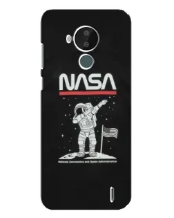 Чохол для Nokia C30 з картинкою «NASA — крокуємо по Місяцю»