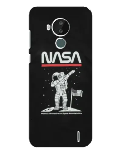 Чохол для Nokia C30 з картинкою «NASA — крокуємо по Місяцю»