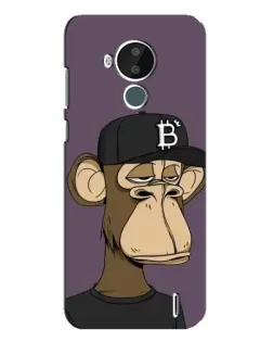 Чехол для Nokia C30 с картинкой «Bored Ape в кепке»
