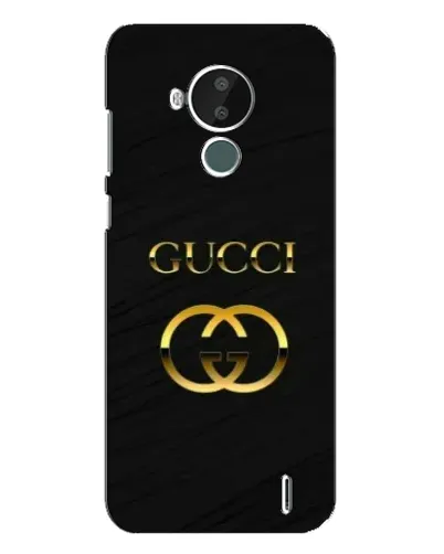 Чохол для Nokia C30 з картинкою «Золотий логотип Gucci»