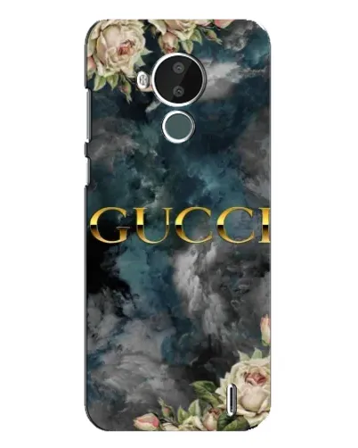 Чохол для Nokia C30 з картинкою «Абстрактні квіти Gucci»
