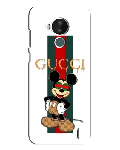 Чохол для Nokia C30 з картинкою «Міккі Маус Gucci — смуги»