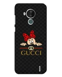 Чохол для Nokia C30 з картинкою «Мінні Маус Gucci — чорний»