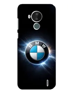Чохол для Nokia C30 з картинкою «BMW — неонове сяйво»