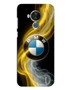 Чохол для Nokia C30 з картинкою «Золотистий дим BMW»