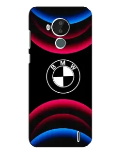Чохол для Nokia C30 з картинкою «Логотип BMW та неонові дуги»