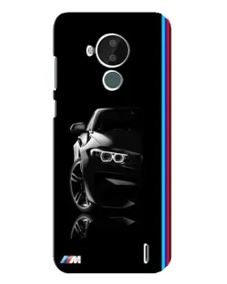 Чохол для Nokia C30 з картинкою «Силует BMW в темряві»