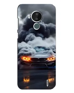 Чохол для Nokia C30 з картинкою «BMW у диму»