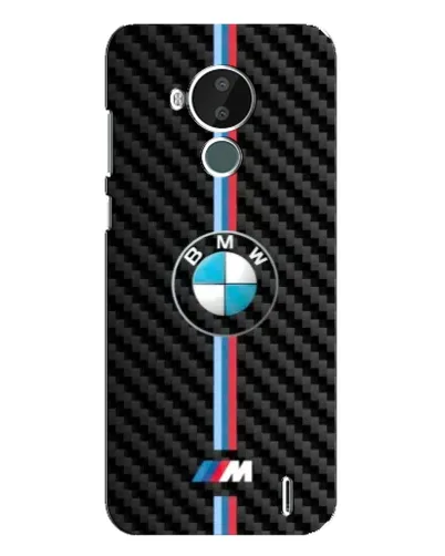 Чохол для Nokia C30 з картинкою «Емблема BMW та карбон»