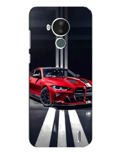 Чохол для Nokia C30 з картинкою «Червона BMW на дорозі»