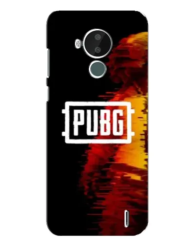Чехол для Nokia C30 с картинкой «Яркий логотип PUBG»