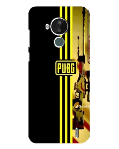 Чехол для Nokia C30 с картинкой «PUBG — камуфляжный шлем»
