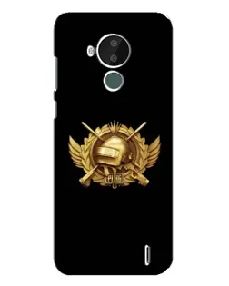 Чехол для Nokia C30 с картинкой «PUBG — оранжевый градиент»