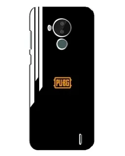 Чехол для Nokia C30 с картинкой «PUBG — вертикальные линии»